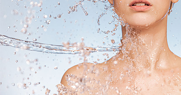 Wasser auf dem Körper